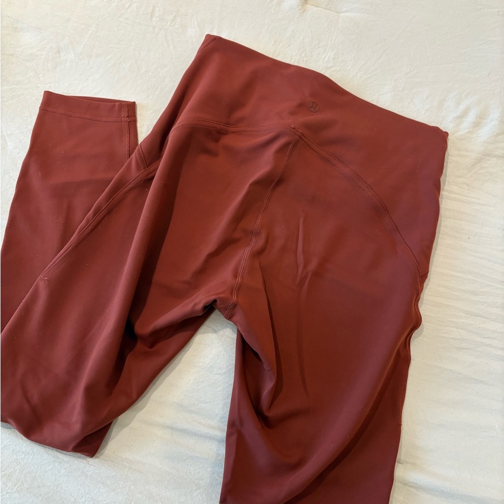 Burnt Orange Lululemon leggings